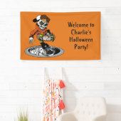 Zombie Skater aangepaste tekst & kleurenbanner Spandoek (Insitu)