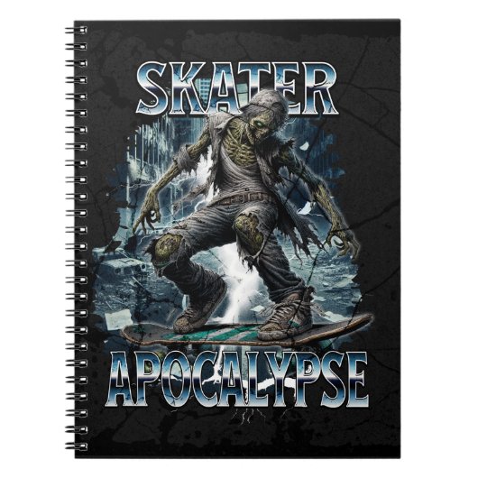 ZOMBIE SKATER APOCALYPSE NOTITIEBOEK (Voorkant)