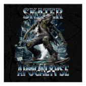 ZOMBIE SKATER APOCALYPSE PERFECT POSTER (Voorkant)