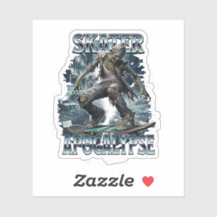 ZOMBIE SKATER APOCALYPSE STICKER