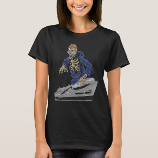Zombie Skelet Halloween DJ T-shirt