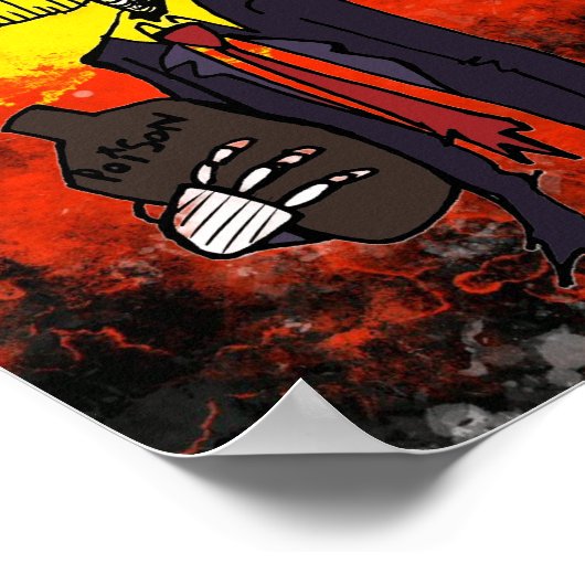 Zombie Skeleton Poster (Hoek)