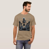 Zombie Skeleton Undead Horror Grave Goth Art frien T-shirt (Voorkant volledig)