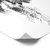 Zombie Sketch Poster Print (Hoek)