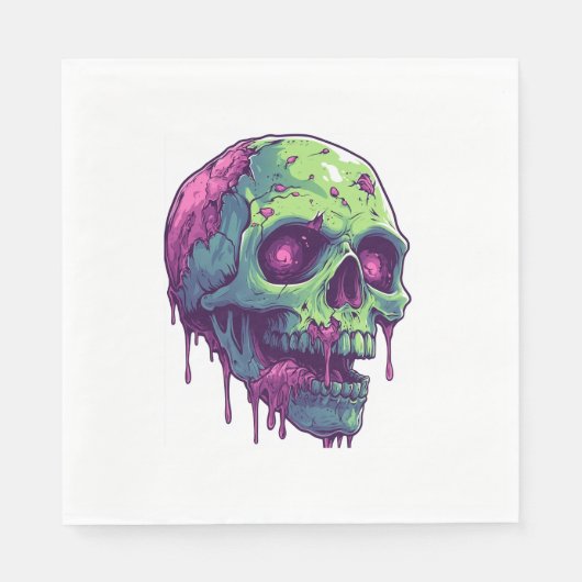 Zombie Skull Apocalypse Servet (Voorkant)