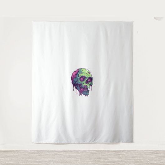 Zombie Skull Apocalypse Wandkleed (Voorkant)