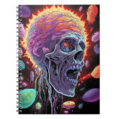 Zombie Skull Creature Sci-fi Horror Art Notitieboek (Voorkant)