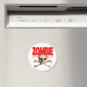 Zombie Skull Red Magneet (Insitu (Vaatwasser))