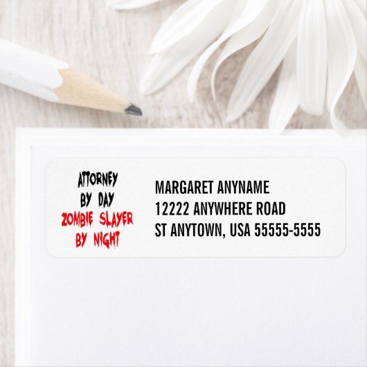 Zombie Slayer Advocaat Etiket (Insitu)