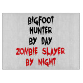 Zombie Slayer Bigfoot Hunter Snijplank (Voorkant)