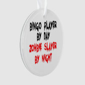 Zombie Slayer Bingo Speler Ornament (voorkant)