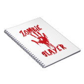 Zombie Slayer Bloody Hand Hunting Zombies Holwee Notitieboek (Rechterzijde)