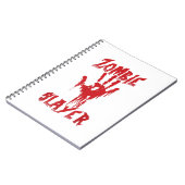 Zombie Slayer Bloody Hand Hunting Zombies Holwee Notitieboek (Linkerzijde)