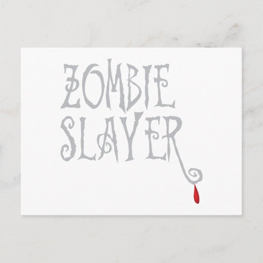 Zombie Slayer Briefkaart (Voorkant)