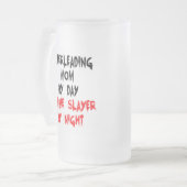 Zombie Slayer Cheerleading Mom Matglas Bierpul (Voorkant links)