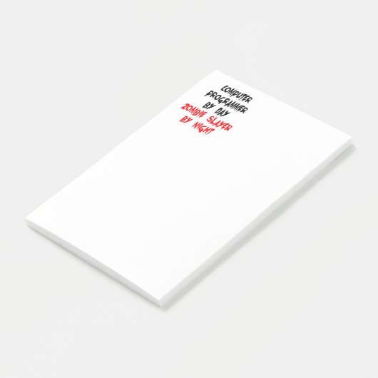 Zombie Slayer computerprogrammeur Post-it® Notes (Schuin)