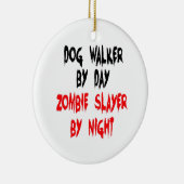 Zombie Slayer Dog Walker Keramisch Ornament (Rechts)