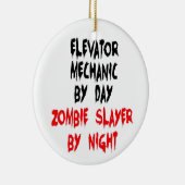 Zombie Slayer Elevator Mechanic Keramisch Ornament (Rechts)