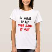 Zombie Slayer ER Nurse T-shirt (Voorkant)