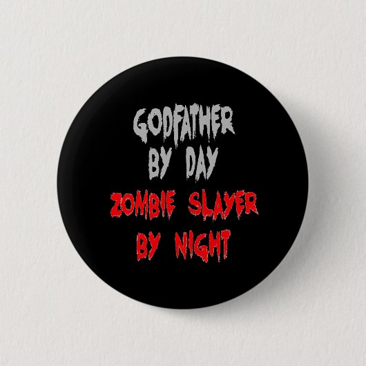 Zombie Slayer Godfather Ronde Button 5,7 Cm (Voorkant)