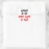 Zombie Slayer Gymnast Vierkante Sticker (Tas)