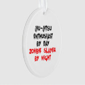 Zombie Slayer Jiu-Jitsu Enthusiast Ornament (voorkant)