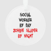 Zombie Slayer Maatschappelijk werker Ornament (achterkant)