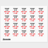 Zombie Slayer Missionary Vierkante Sticker (Vel)