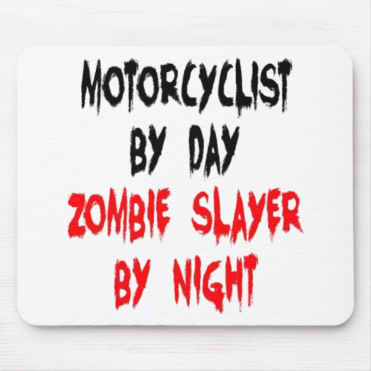 Zombie Slayer Motorrijder Muismat (Voorkant)