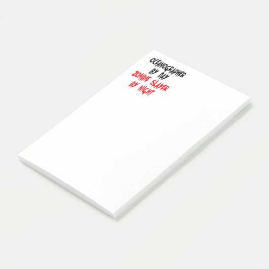 Zombie Slayer Oceanograaf Post-it® Notes (Schuin)