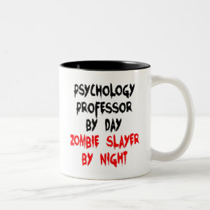 Zombie Slayer Psychologie Professor Tweekleurige Koffiemok