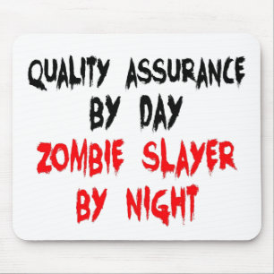 Zombie Slayer Quality Assurance Worker Muismat