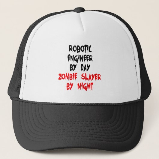 Zombie Slayer Robotic Engineer Trucker Pet (Voorkant)