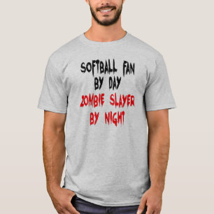Zombie Slayer Softball Fan T-shirt
