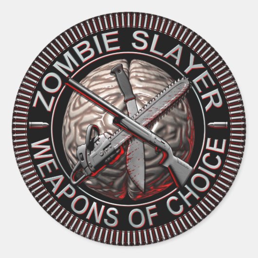 Zombie Slayer Stickers (Voorkant)