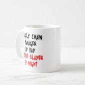 Zombie Slayer Supply Chain Manager Koffiemok (Voorkant links)