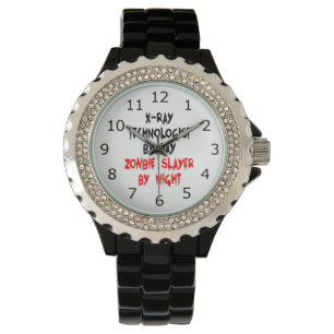 Zombie Slayer Xray Technoloog Horloge