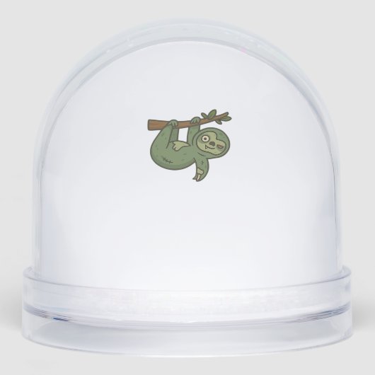 Zombie Sloth Classic T-Shirt Sneeuwbol (Voorkant)