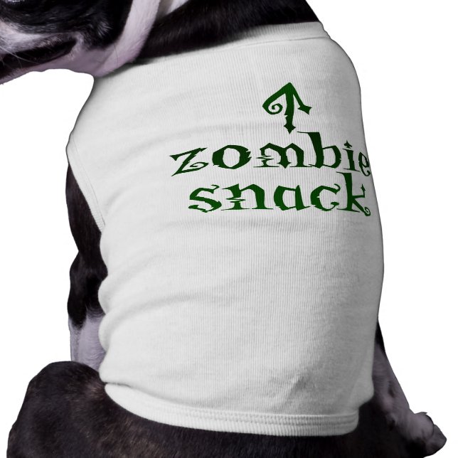 Zombie Snack - Pet T-shirt (Achterkant)