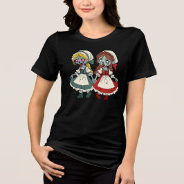 Zombie Sneeuwwitje en Rozerood Tri-Blend Shirt