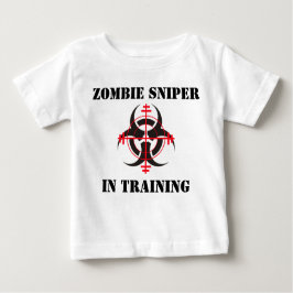 ZOMBIE SNIPER IN TRAINING BABY T-SHIRT