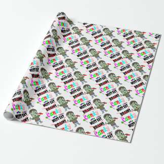 zombie-snoep cadeaupapier