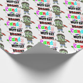 zombie-snoep cadeaupapier (Hoek)