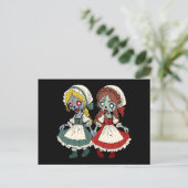 Zombie Snow-White and Rose-Red Briefkaart (Staand voorkant)