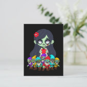 Zombie Snow White Briefkaart (Staand voorkant)