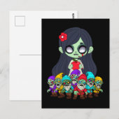 Zombie Snow White Briefkaart (Voorkant / Achterkant)