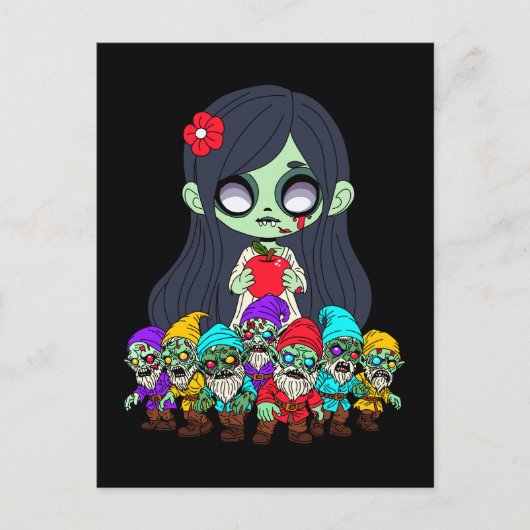 Zombie Snow White Briefkaart (Voorkant)