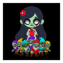 Zombie Snow White Perfect Poster