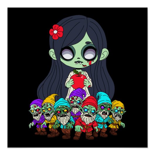 Zombie Snow White Perfect Poster (Voorkant)