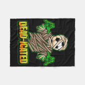 Zombie Soccer Player Scary Soccer Halloween  Fleece Deken (Voorkant (Horizontaal))